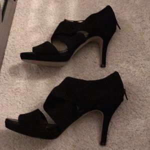 Banana Republic black suede heels